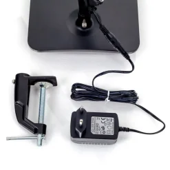 LED-skrivebordslampe Felipe, sort, klemmefod^Lindby Hot