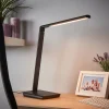 LED-skrivebordslampe Kuno, sort, USB, touchdæmper^Lindby Sale