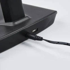 LED-skrivebordslampe Kuno, sort, USB, touchdæmper^Lindby Sale