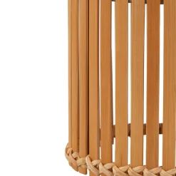 LED-solcellebordlampe Amaria, bambus, Ø 12 cm^Lindby Discount