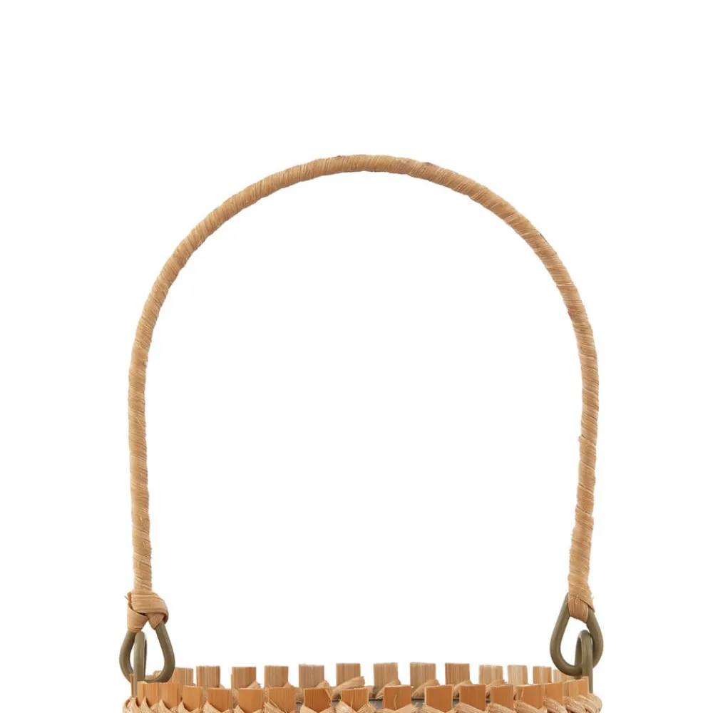 LED-solcellebordlampe Amaria, bambus, Ø 12 cm^Lindby Discount