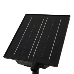 Lindby LED-solcellejordspyd Syrene, 18 cm, sort, aluminium