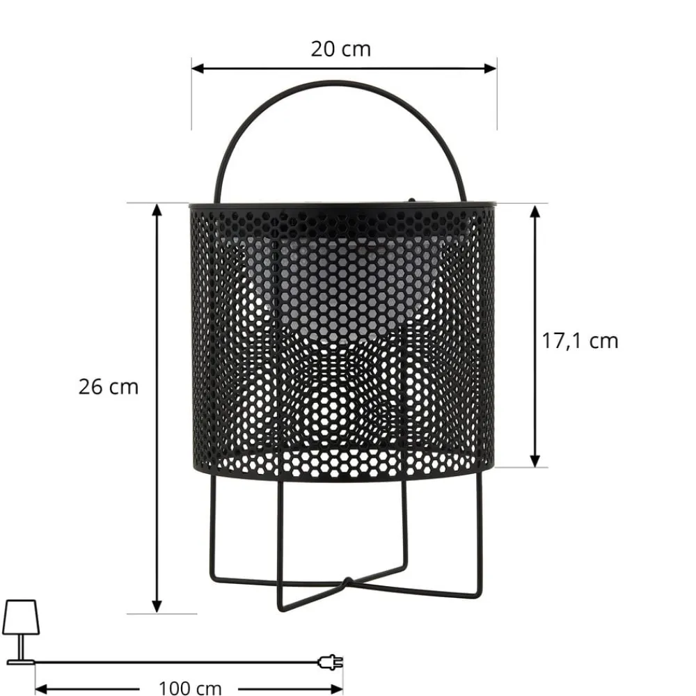 LED-solcellelampe Achilleas, RGBW, sort^Lindby Hot