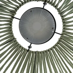 LED-solcellelampe Austas, grøn, Ø 32 cm, USB, IP54^Lindby Online