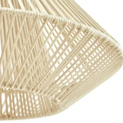 Lindby LED-solcellelampe Austas, beige, Ø 50 cm, USB, IP54