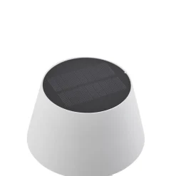 LED-solcellelampe Lirinor, hvid, plast, Ø 13 cm^Lindby