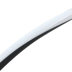 Lindby LED-solcellelampe Sabriel, buet, sort, aluminium, 3000K