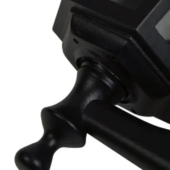 Lindby LED-solcellelampe Sayata, sort, aluminium, lygte