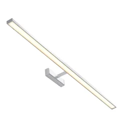 LED-spejllampe Jukka, 120 cm, krom, metal, IP44^Lindby Outlet