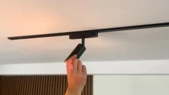 LED-spot 48 V Lumaro, sort, Ø 4 cm, aluminium, dæmpbar^Lindby Clearance