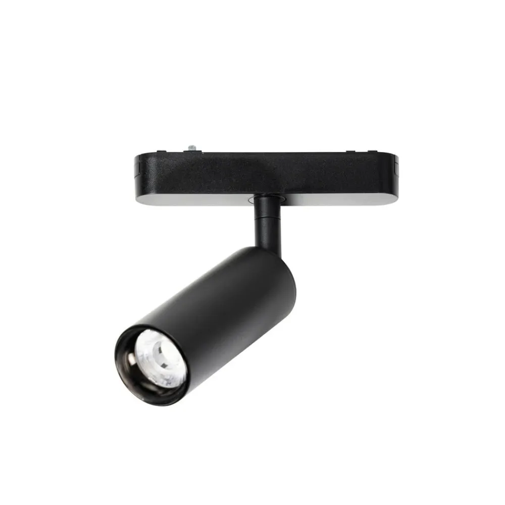 LED-spot 48 V Lumaro, sort, Ø 4 cm, aluminium, dæmpbar^Lindby Clearance