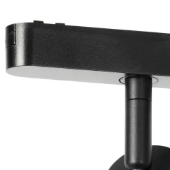 LED-spot 48 V Lumaro, sort, Ø 4 cm, aluminium, dæmpbar^Lindby Clearance