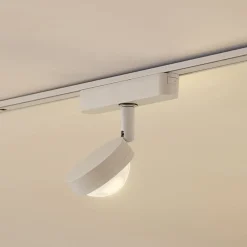 Lindby LED-spot 48 V Lumaro, hvid, Ø 7,3 cm, aluminium, dæmpbar