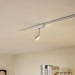 Lindby LED-spot 48 V Lumaro, hvid, Ø 7,3 cm, aluminium, dæmpbar