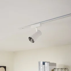 Lindby LED-spot 48 V Lumaro, hvid, Ø7cm, plast, dæmpbar