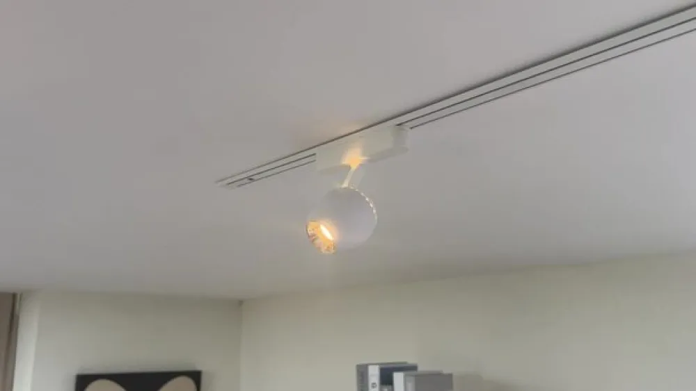 LED-spot 48 V Lumaro, hvid, Ø6cm, plast, dæmpbar^Lindby Online