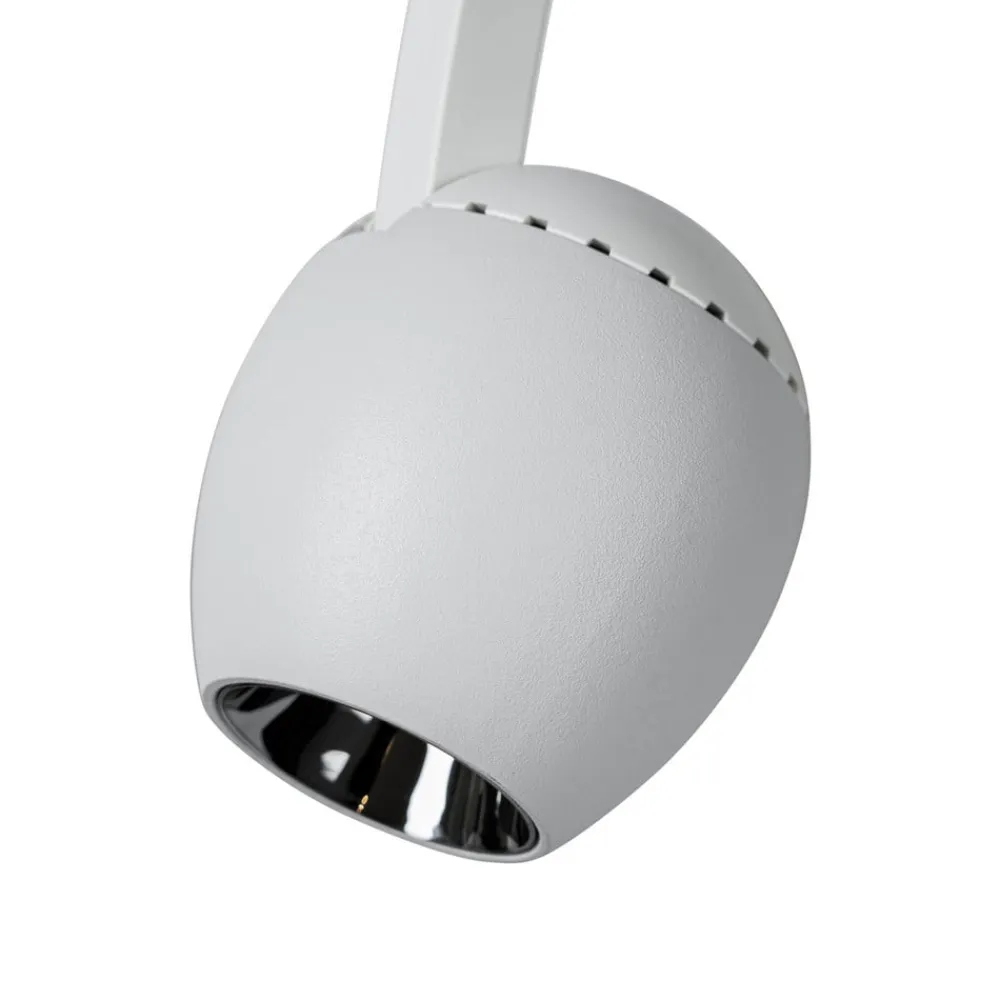 LED-spot 48 V Lumaro, hvid, Ø6cm, plast, dæmpbar^Lindby Online