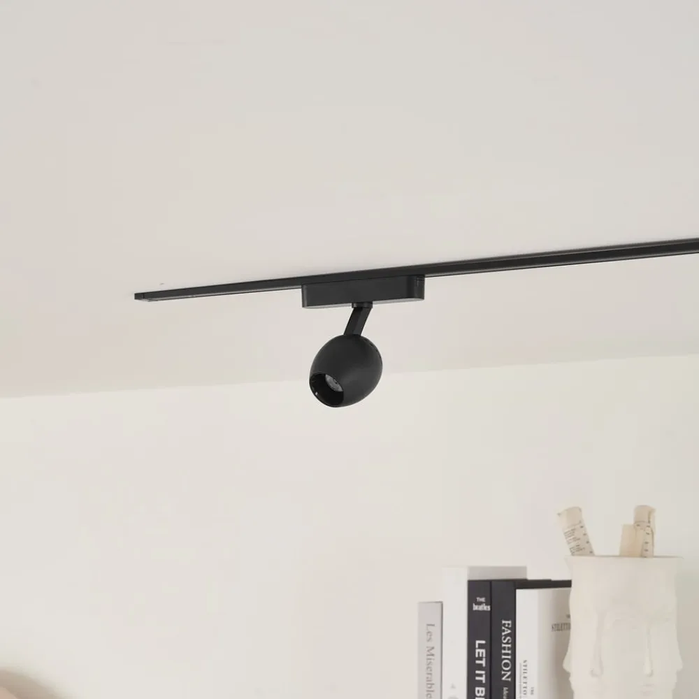 LED-spot 48 V Lumaro, sort, Ø 6,2 cm, dæmpbar^Lindby Outlet