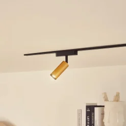 LED-spot 48 V Lumaro, guld, Ø 4 cm, aluminium, dæmpbar^Lindby Outlet