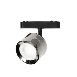 Lindby LED-spot 48 V Lumaro, grå, Ø 8,2 cm, aluminium, dæmpbar
