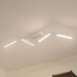 Lindby LED-spotlight Eldrin, hvid, 4 lyskilder, lysliste