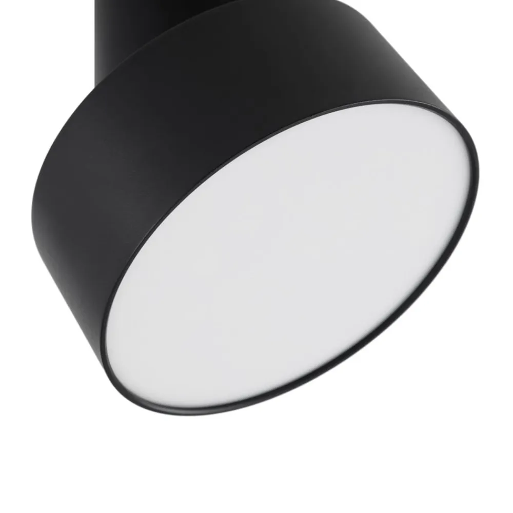 LED-spotlight Nivoria, Ø 14 cm, sort, drejelig^Lindby Online