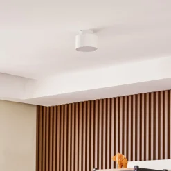 Lindby LED-spotlight Nivoria, Ø 11 cm, 15 W, hvid, metal