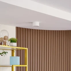 LED-spotlight Nivoria, Ø 11 cm, 9 W, hvid, metal^Lindby New