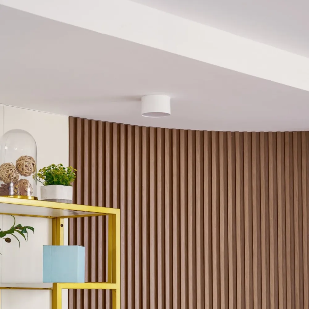 LED-spotlight Nivoria, Ø 11 cm, 9 W, hvid, metal^Lindby New