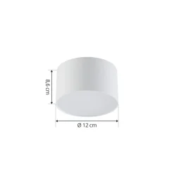 LED-spotlight Nivoria, Ø 11 cm, 9 W, hvid, metal^Lindby New
