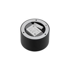 Lindby LED-spotlight Nivoria, 11 x 7 cm, sort, metal