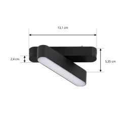 LED-strip 48 V Lumaro, sort, 5 W, drejelig, dæmpbar^Lindby Best