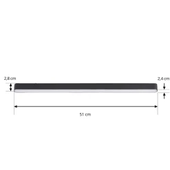 LED-strip 48 V Lumaro,sort,20W,plast,dæmpbar^Lindby Online