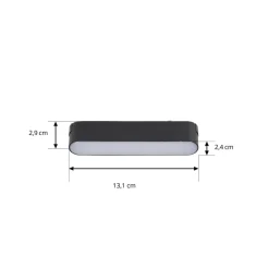 LED-strip 48 V Lumaro, sort,5W,plast,dæmpbar^Lindby Clearance
