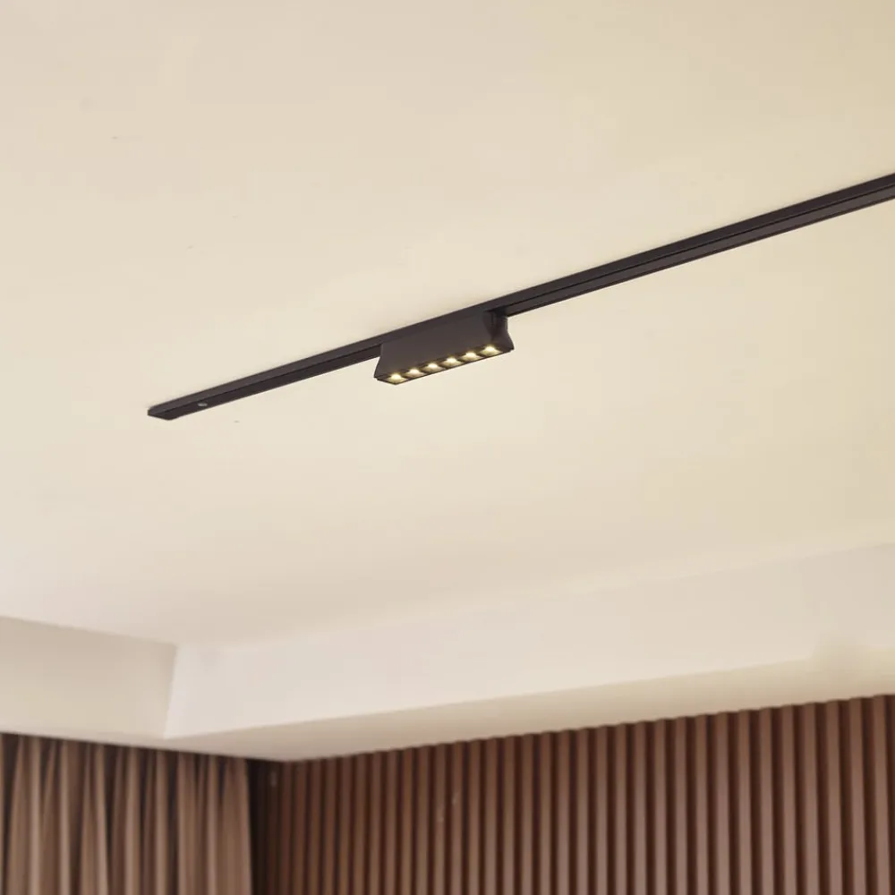 LED-strip 48 V Lumaro,sort,6 punkter,2,5cm,dæmpbar^Lindby Online