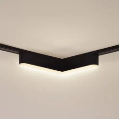 Lindby LED-strip 48V Lumaro, sort, L-formet, dæmpbar