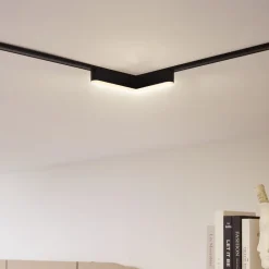 Lindby LED-strip 48V Lumaro, sort, L-formet, dæmpbar