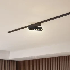 LED-strip 48V Lumaro,sort,6punkter,drejelig,dæmpbar^Lindby New