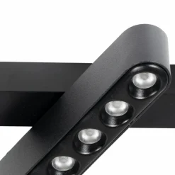 LED-strip 48V Lumaro,sort,6punkter,drejelig,dæmpbar^Lindby New