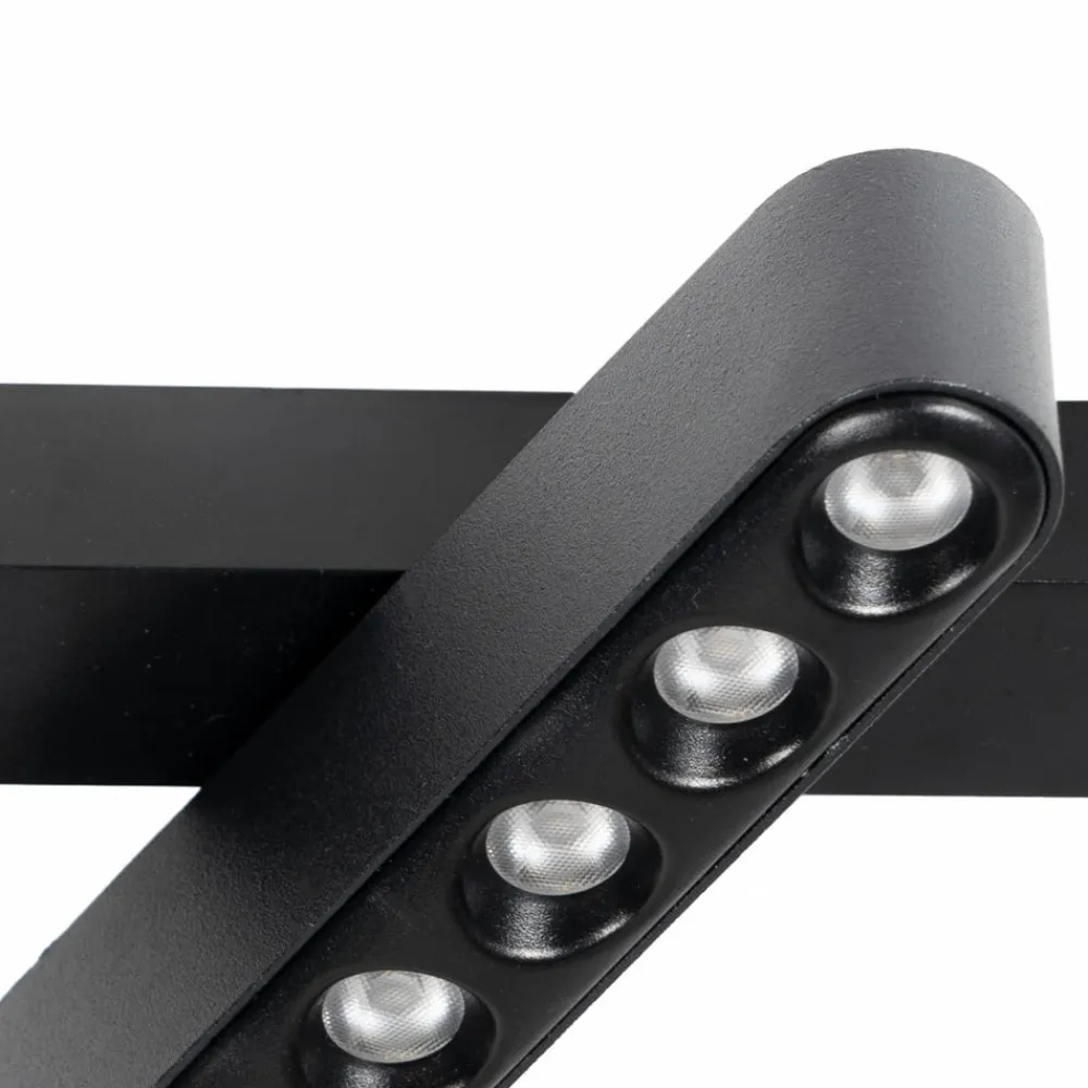 LED-strip 48V Lumaro,sort,6punkter,drejelig,dæmpbar^Lindby New