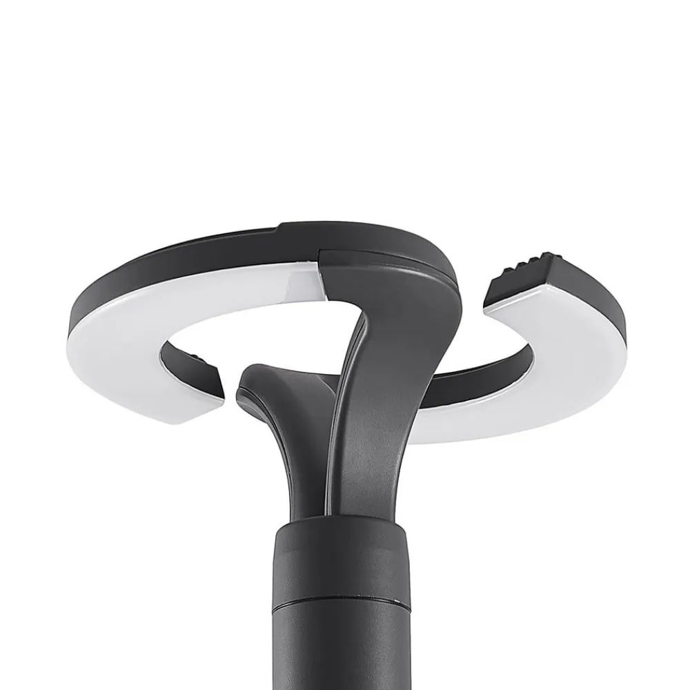 LED-udendørslampe Keily, cirkel, antracit, metal^Lindby Outlet