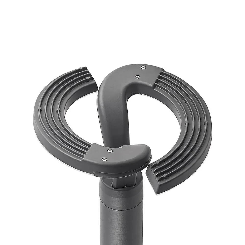 LED-udendørslampe Keily, cirkel, antracit, metal^Lindby Outlet