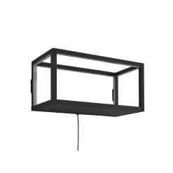 Lindby LED-væglampe Birta, stik, hylde, 51 cm, USB