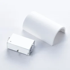 LED-væglampe Jenke, højde 16 cm, hvid, gips^Lindby New