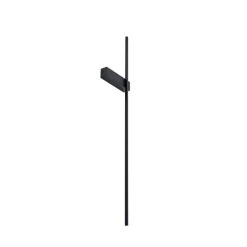 Lindby LED-væglampe Natsumi, sort, aluminium, 90 cm