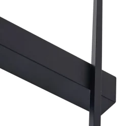 Lindby LED-væglampe Natsumi, sort, aluminium, 90 cm