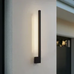 LED-væglampe Neano, 60 cm, sort, metal, IP54^Lindby Sale