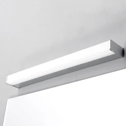 Lindby Gang|Væg- Og Spejllamper>LED-væglampe Philippa, kantet, 59 cm, krom, IP44