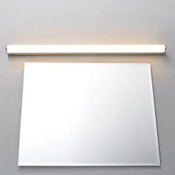 Lindby LED-væglampe Philippa, afrundet, 88 cm, krom, IP44