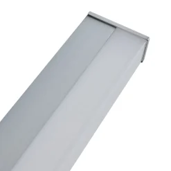 LED-væglampe Philippa, kantet, 59 cm, aluminiumsfarvet, IP44^Lindby Outlet